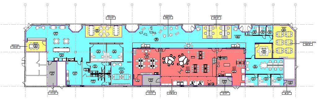 floor plan for the SEED innovation Hub
