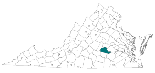 Amelia County map<br />
