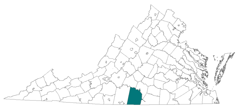 Halifax County VA map